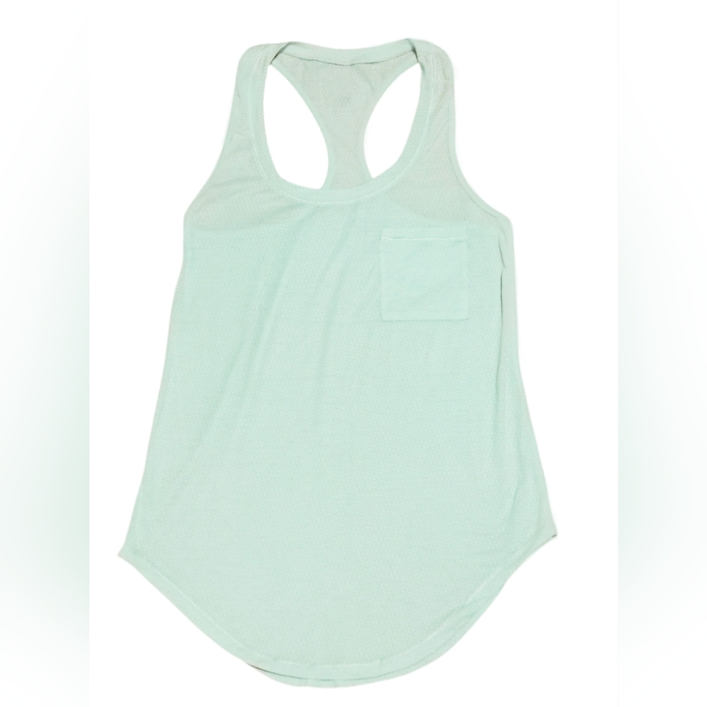 Lululemon Cool Racerback Pocket Tank top Aqua Teal For Women Size 0